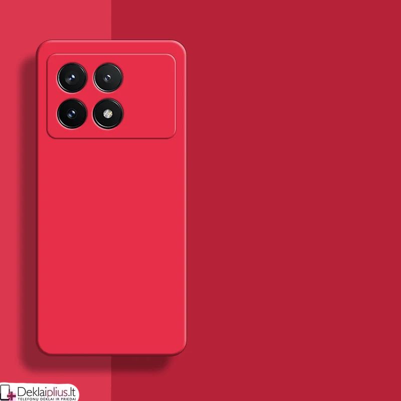 Liquid Air silikoninis raudonas dėklas - su kameros apsauga (Xiaomi Poco X6 Pro 5G) Liquid Air silikoninis raudonas dėklas - su kameros apsauga (Xiaomi Poco X6 Pro 5G)